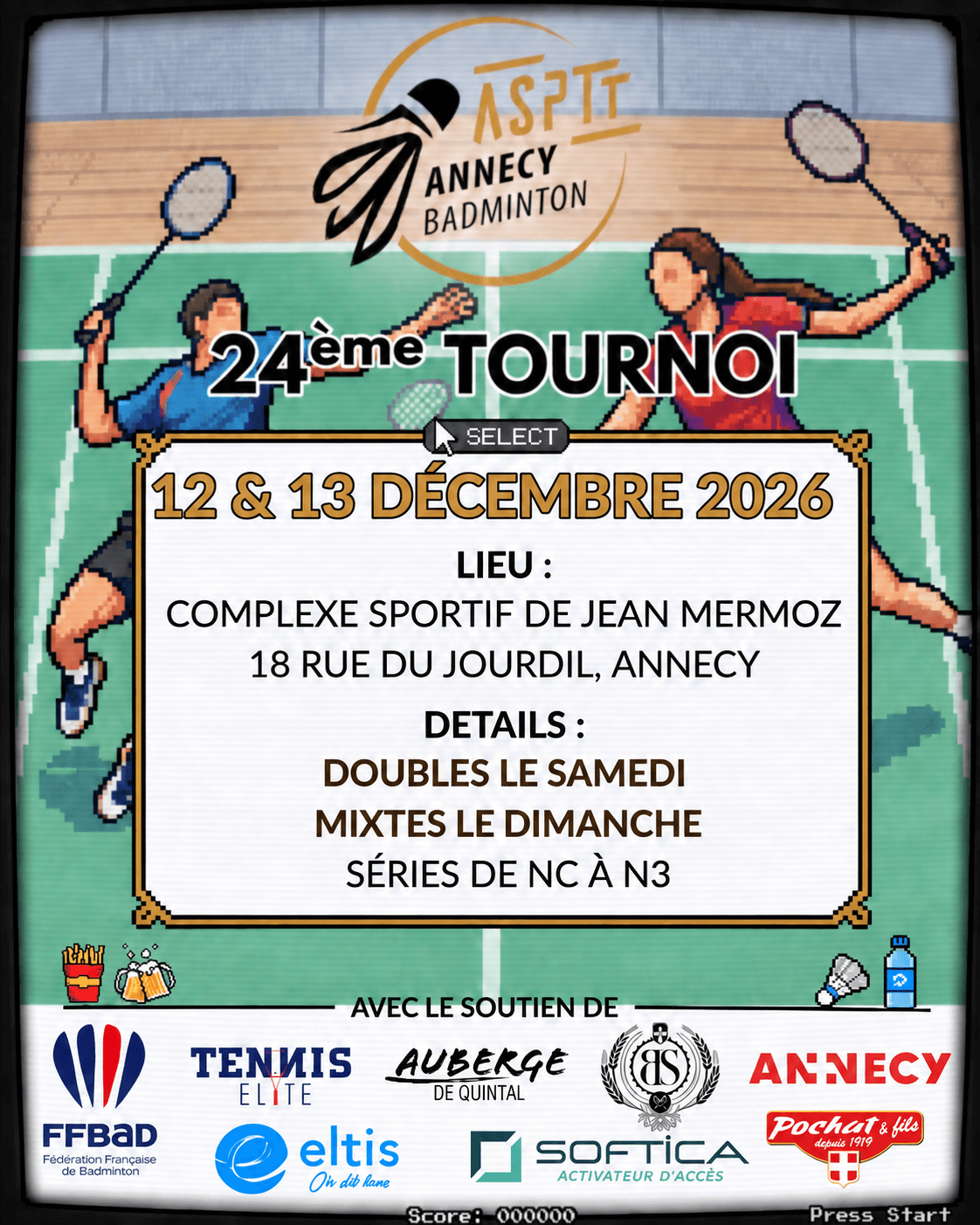 24ème Tournoi National de l'ASPTT Annecy Badminton – illustration 1 
